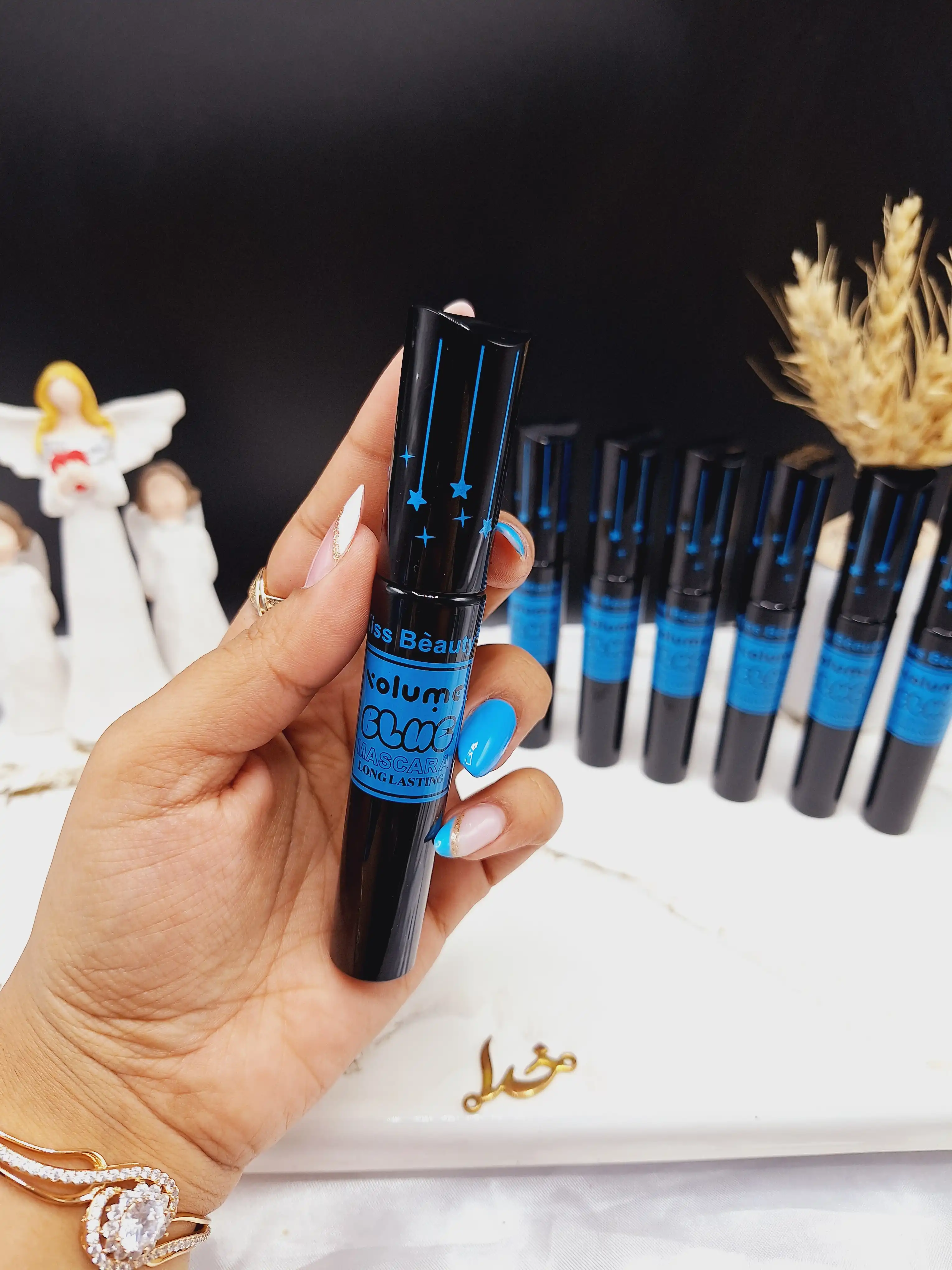 ریمل حجم دهنده رنگ آبی کیس بیوتی Kiss Beauty کد 568680