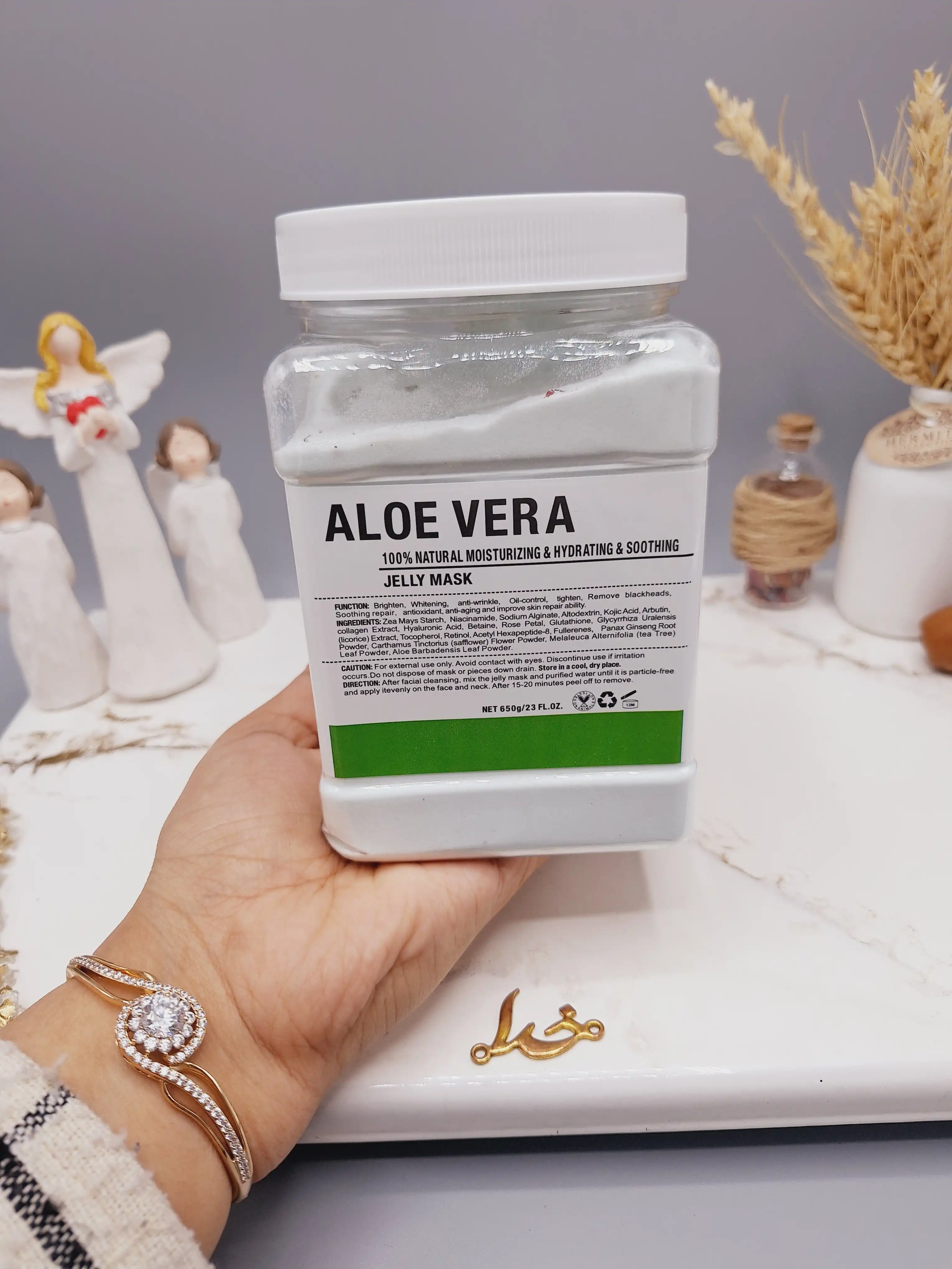 ماسک هیدروژلی آلوئه ورا 650 گرمی ALOE VERA ساخت چین