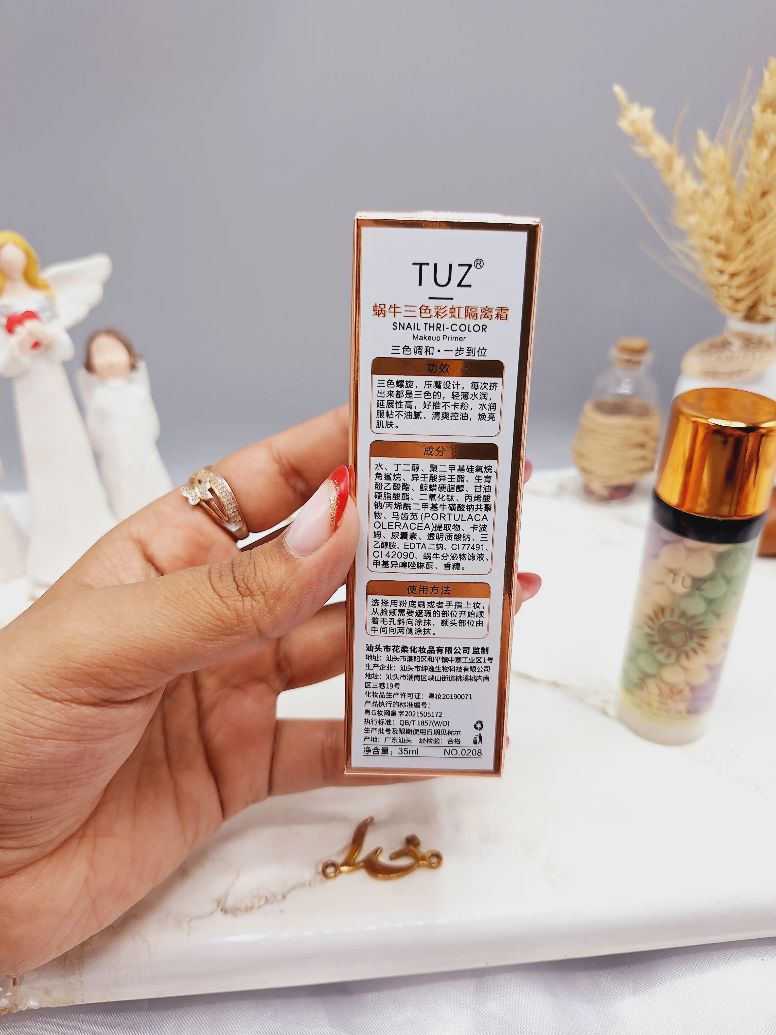 پرایمر رنگین کمان سه رنگ حلزون دارای کلاژن برند TUZ کد 0208