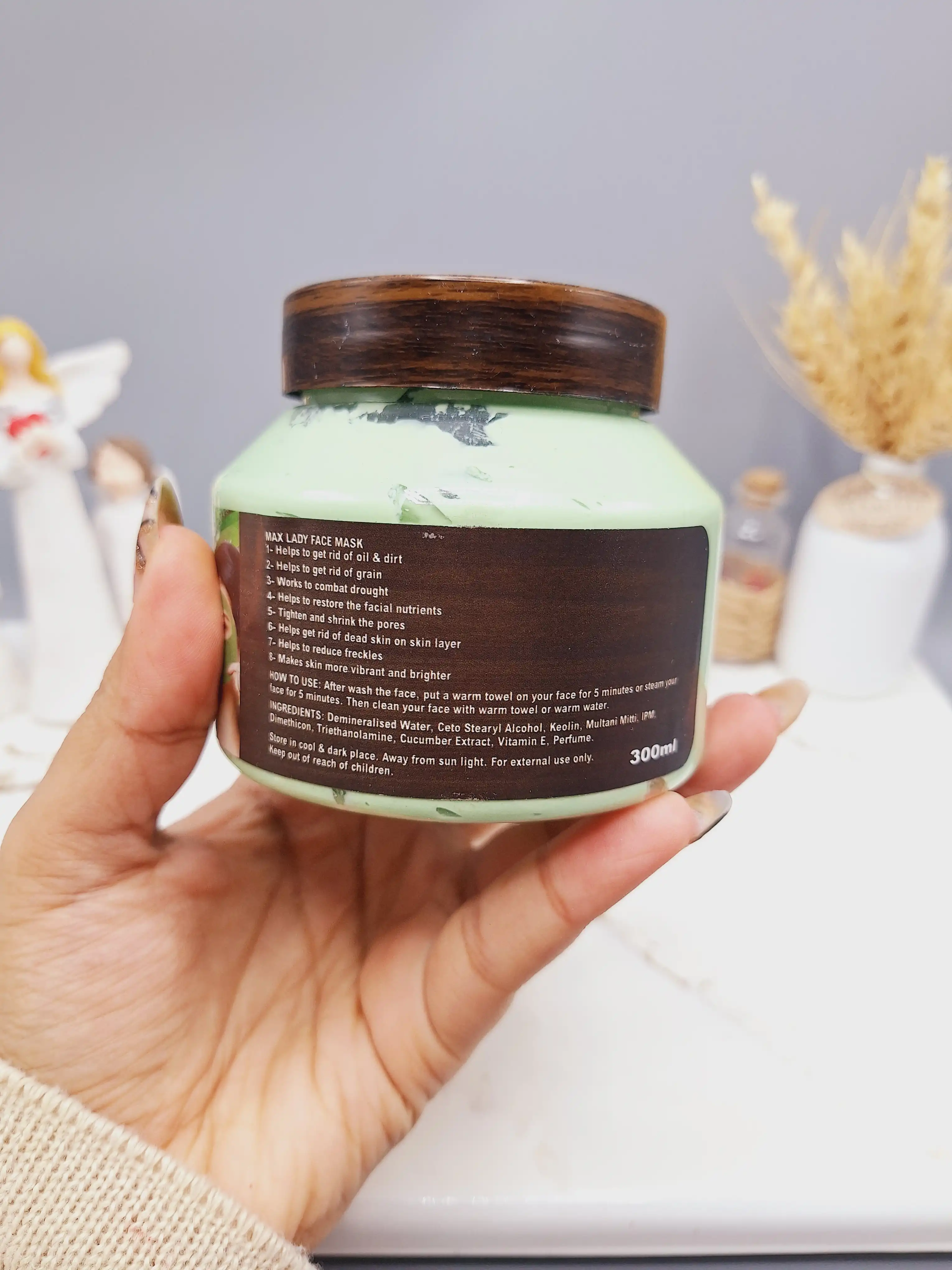 ماسک صورت خیار مکس لیدی برای از بین بردن آلودگی و منافذ پوست کد 0597