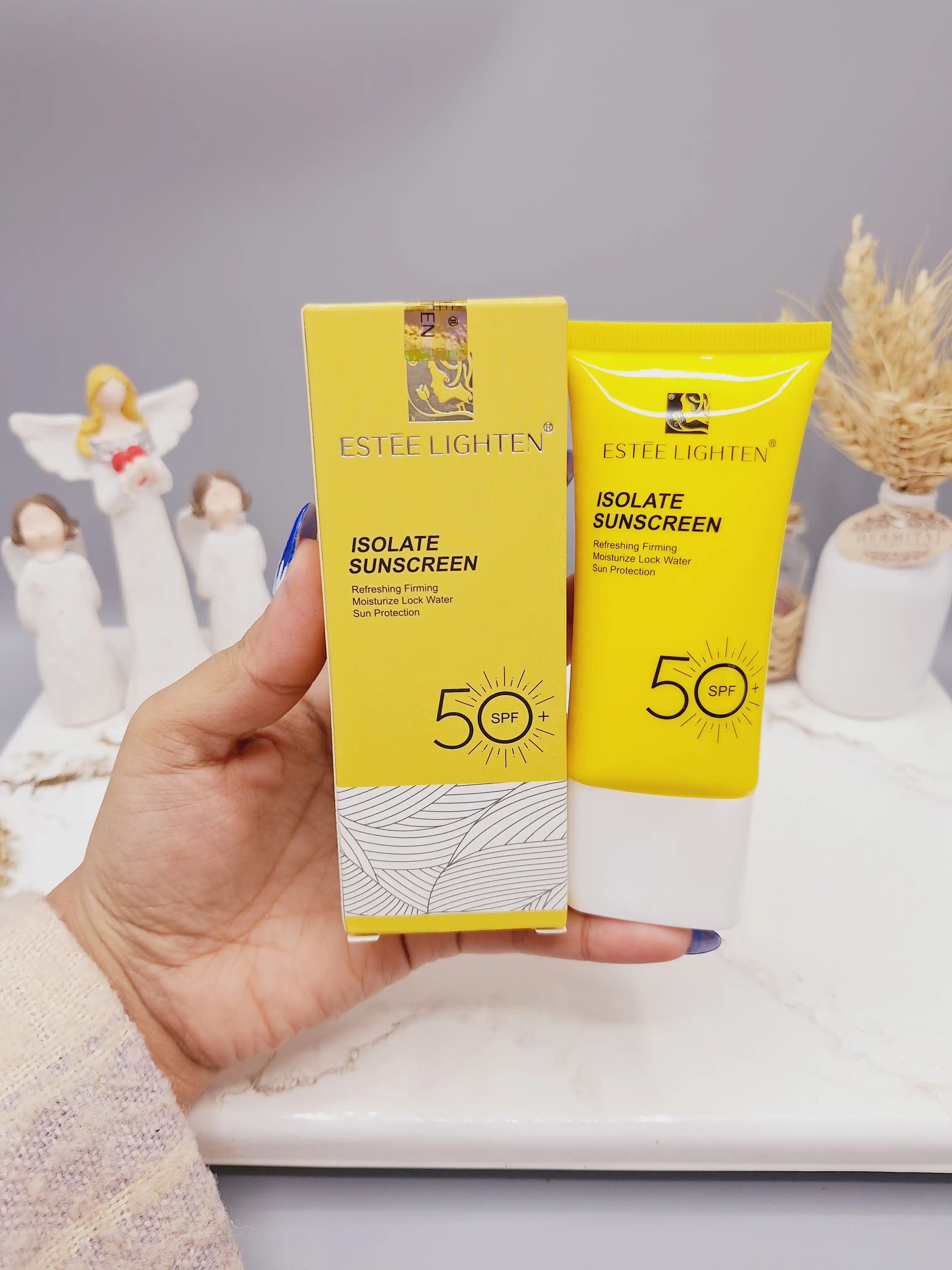 کرم ضد آفتاب تیوپی بی رنگ استی لایتن spf50 کد EL86116