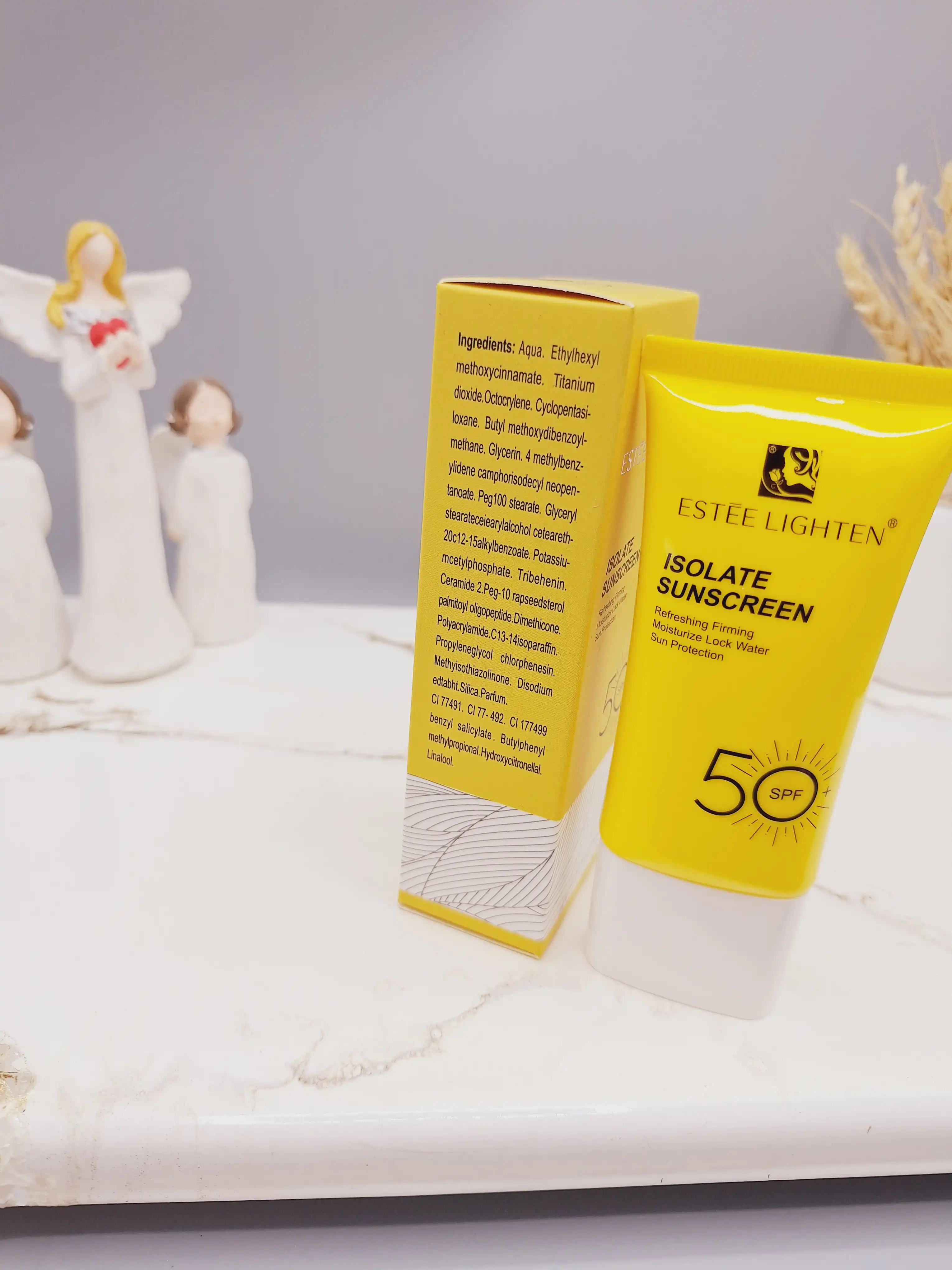 کرم ضد آفتاب تیوپی بی رنگ استی لایتن spf50 کد EL86116