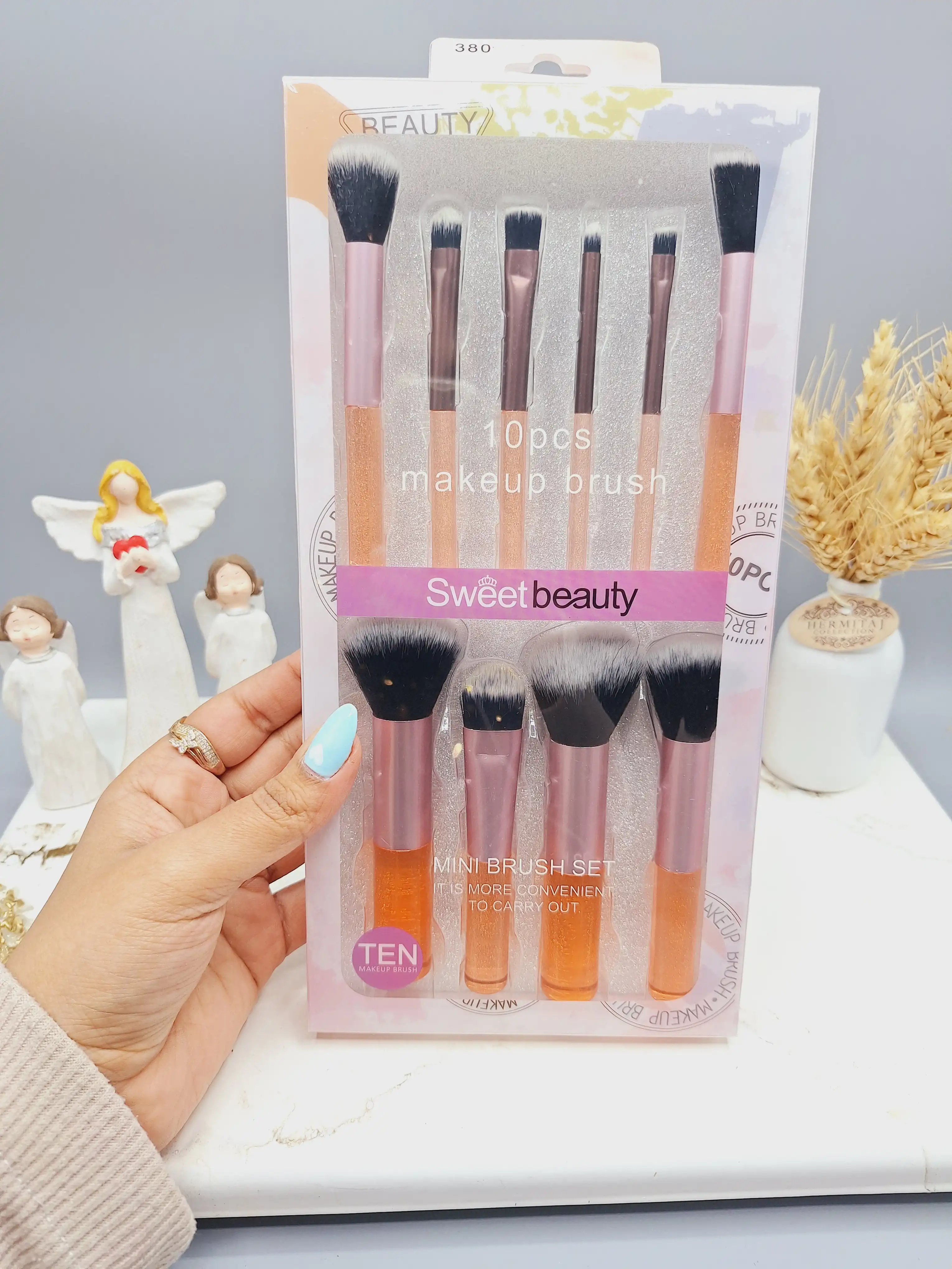 ست براش 10 تیکه برند Sweet beauty  کد NO:SZ-380