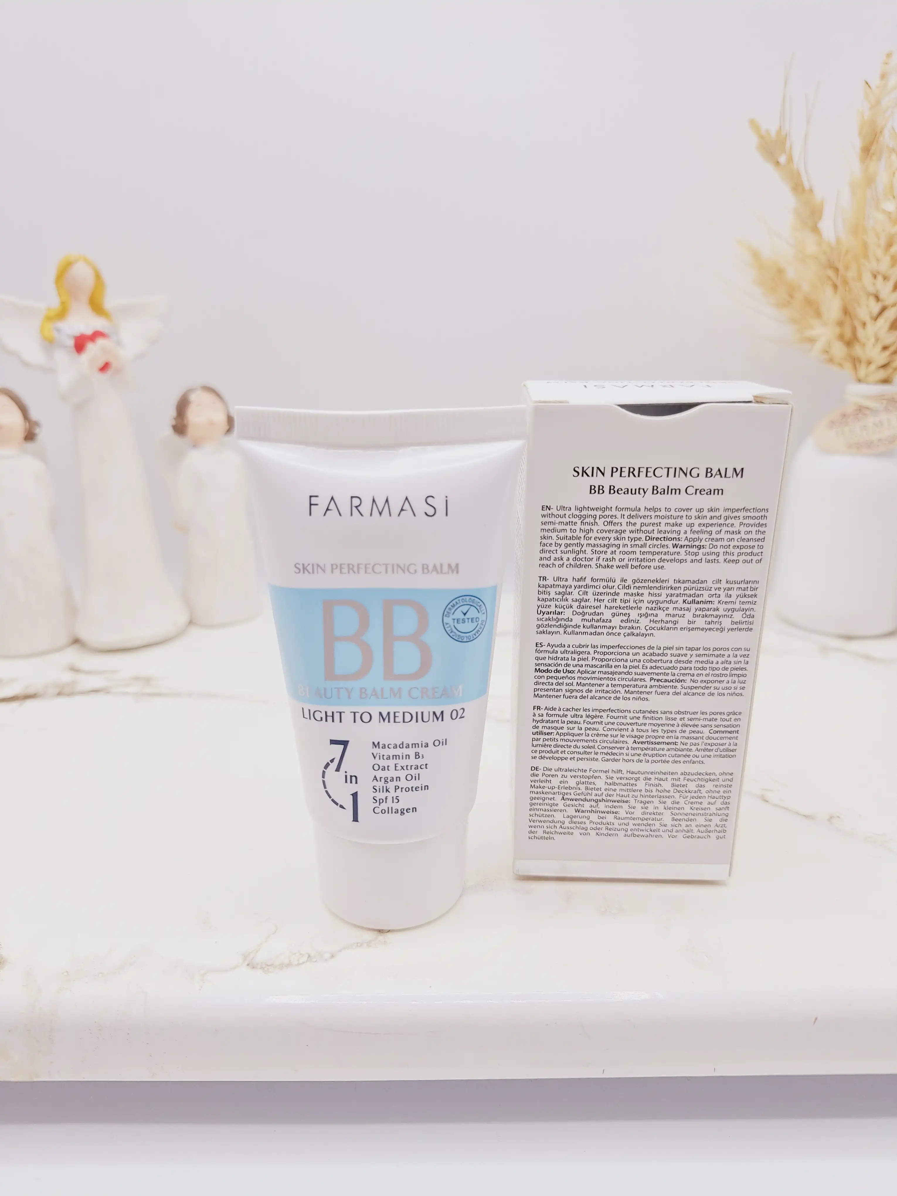 بی بی کرم پودر فارماسی FARMASI  حجم 50 میل کارتن آبی کد 3984