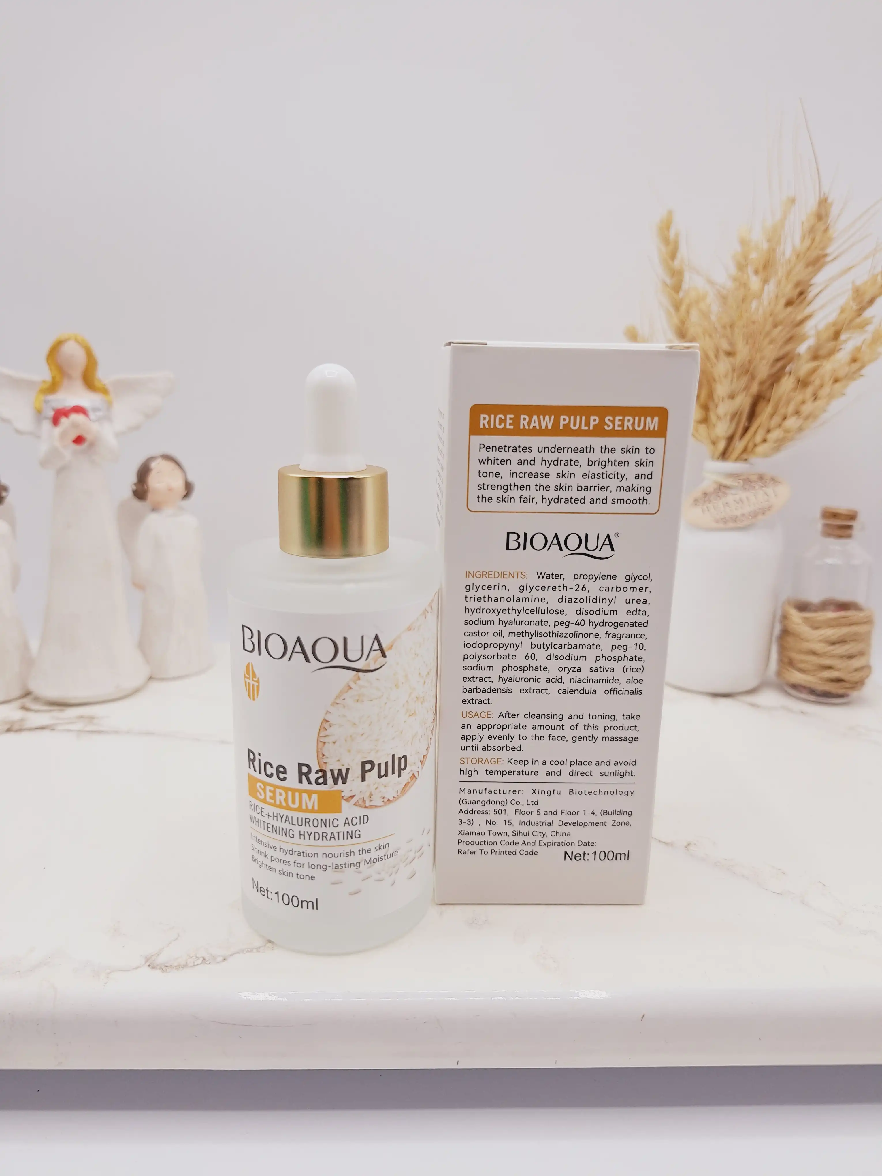 سرم روشن کننده و درمان منافذ باز برنج بیوآکوا  حجم 100 میل کد BQ11428