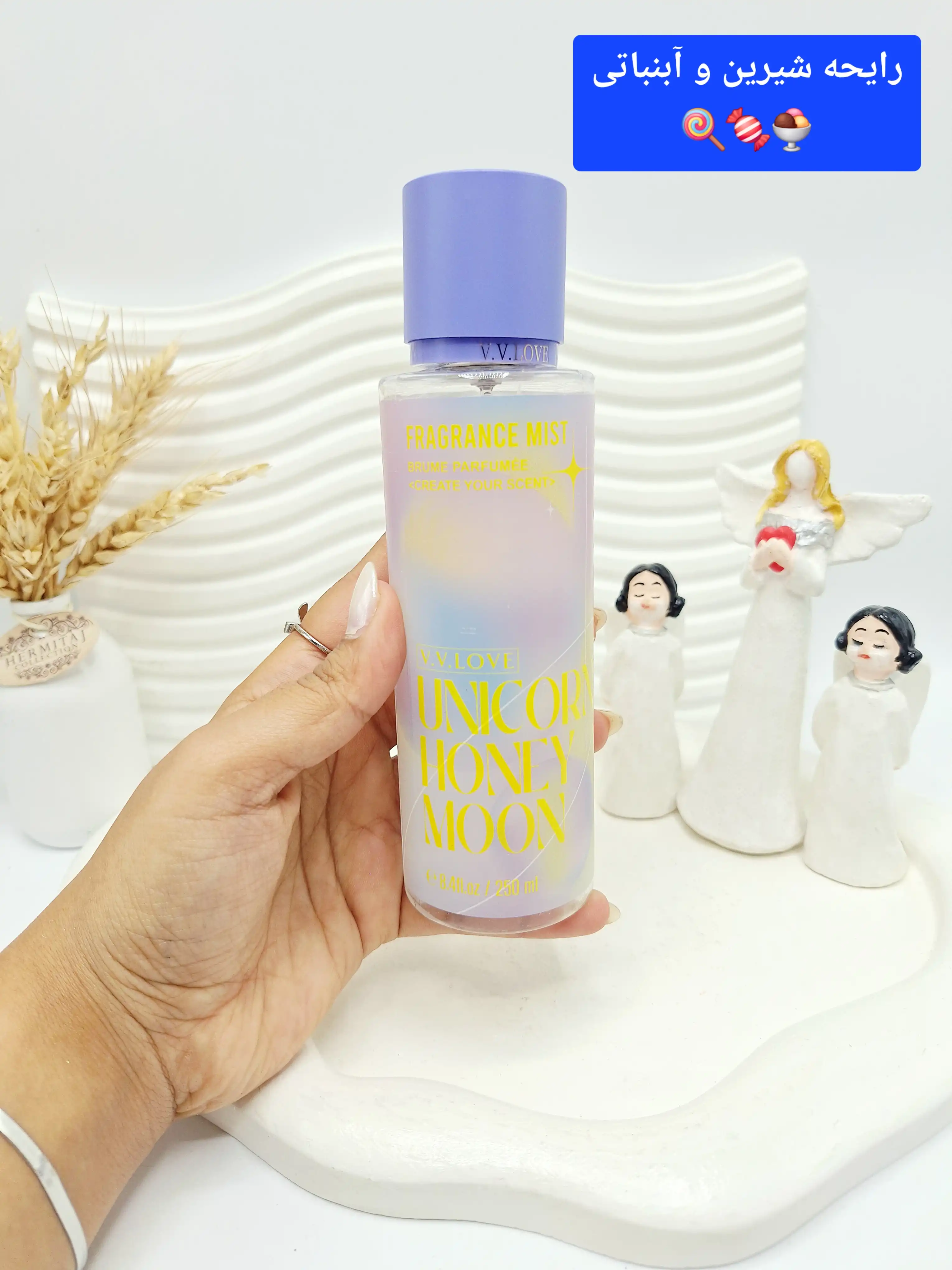 بادی اسپلش زنانه FRAGRANCE MIST برند V.V.LOVE حجم 250 میل کد 9095