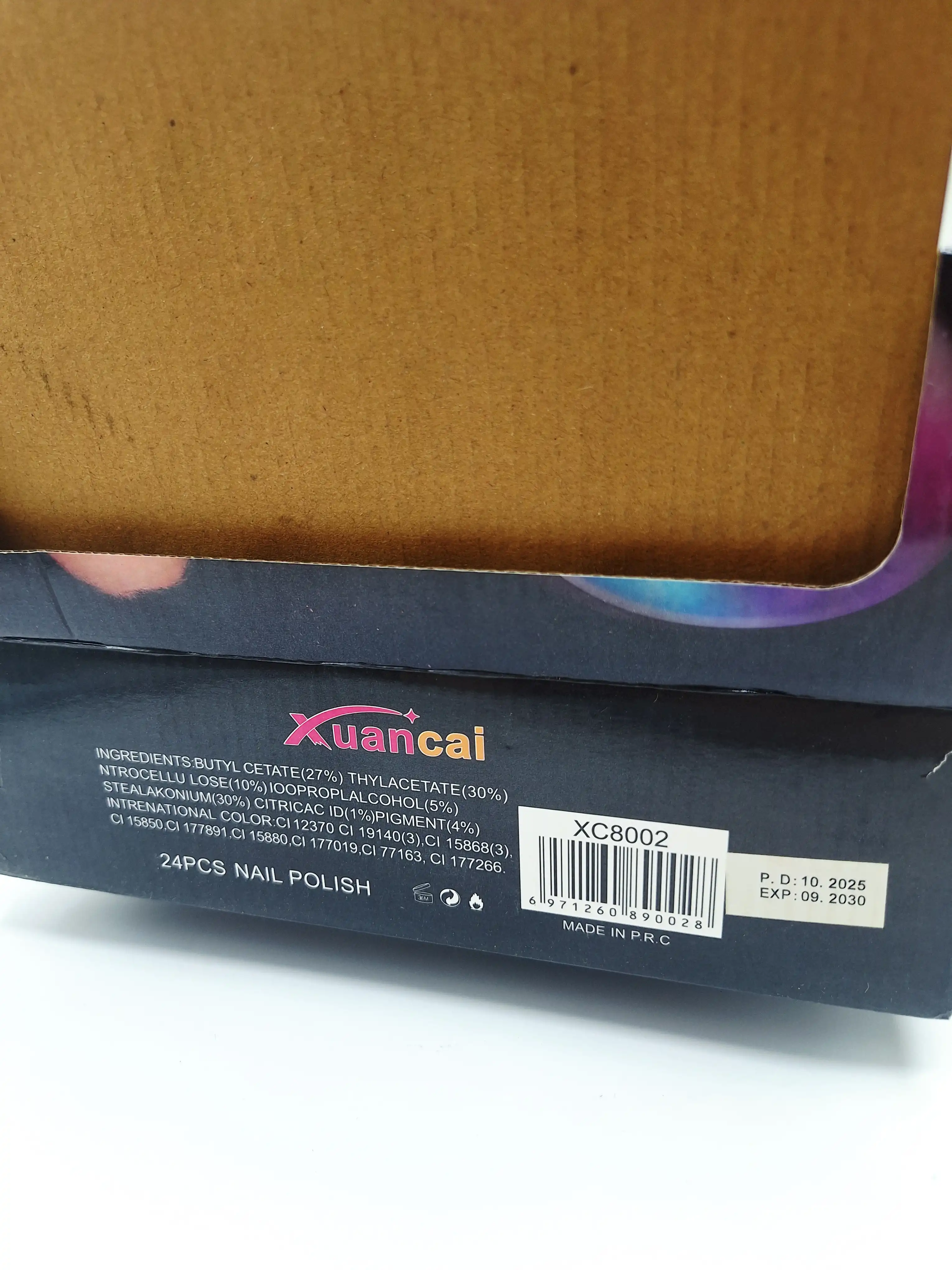 لاک ناخن رنگبندی جذاب برند Xuancai کد 0028