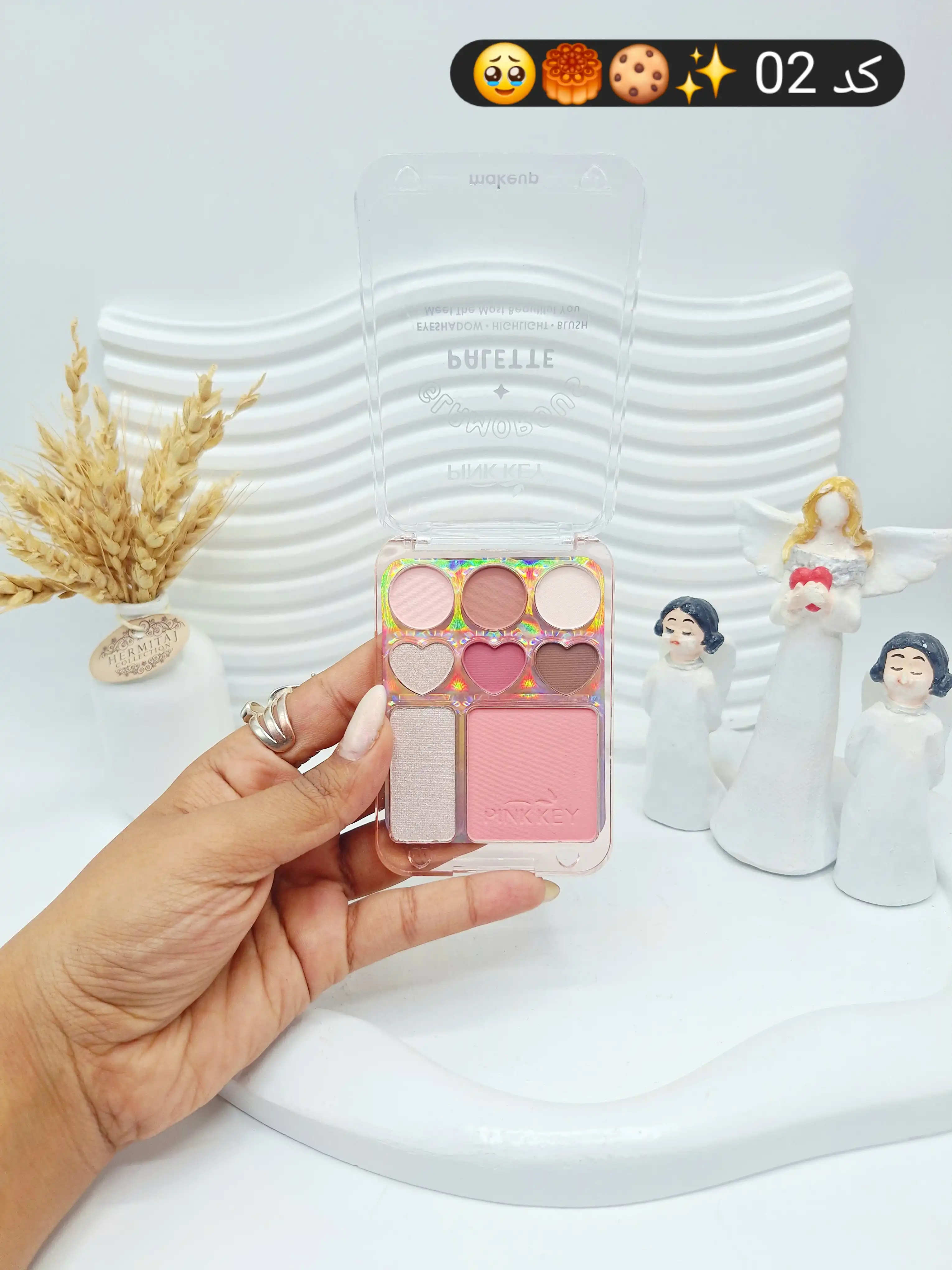 پالت سایه 8 رنگ برند PINK KEY کد 7850